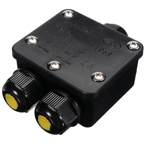 outdoor weatherproof electrical lighting cable connector junction box|2 way junction box.